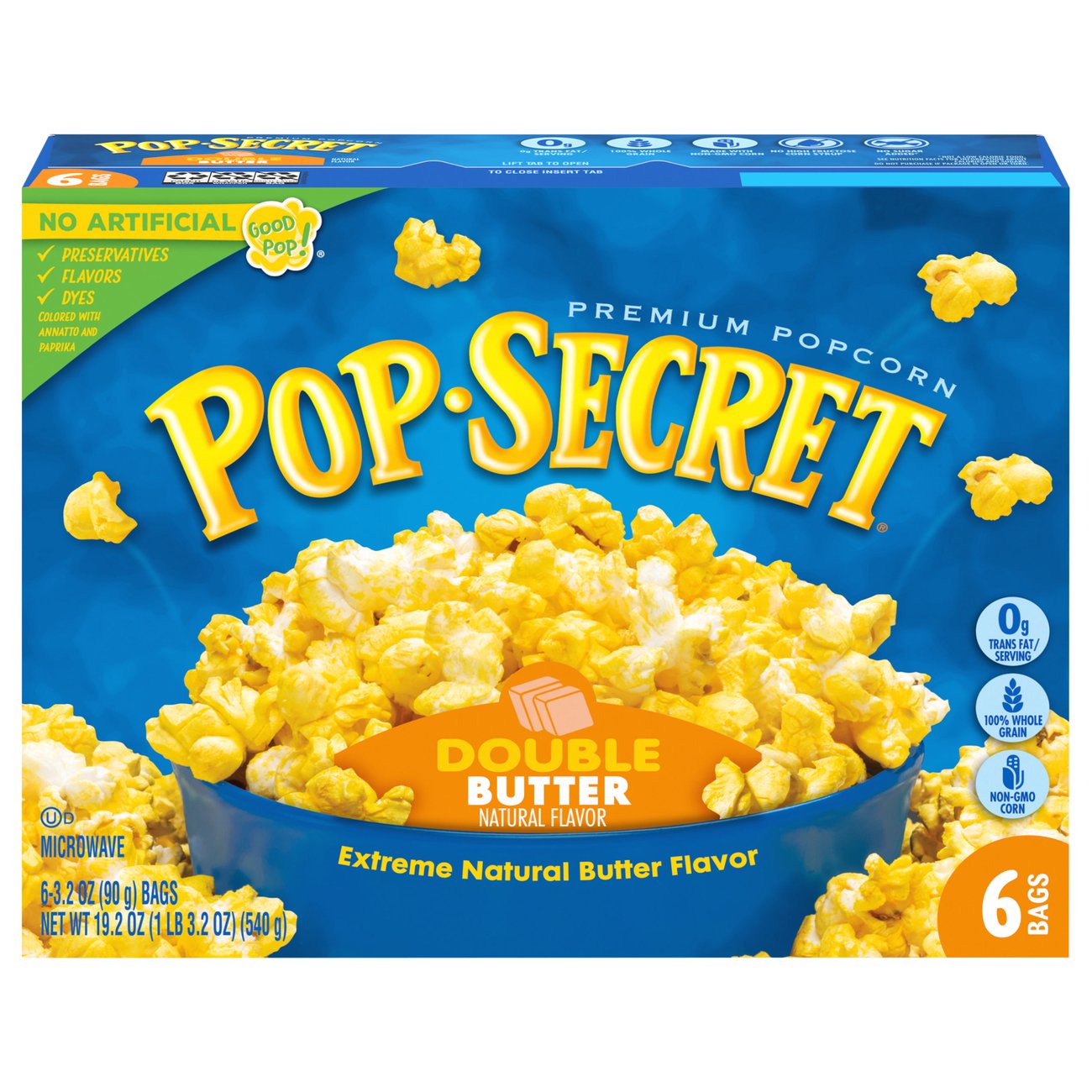 Pop Secret Double Butter Microwave Popcorn - Shop Popcorn at H-E-B