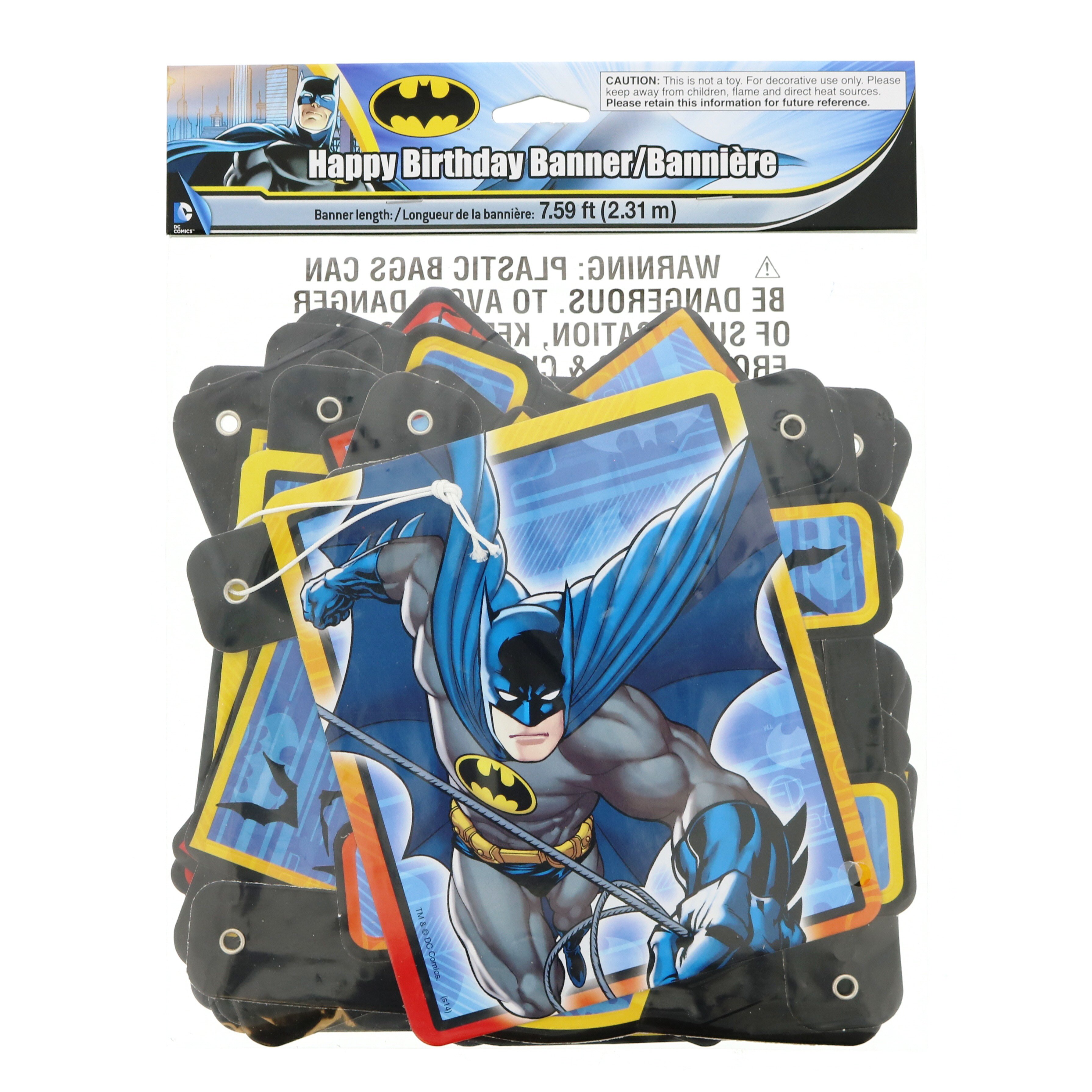 Justice League Batman Birthday Banner - Shop Party Decor at H-E-B