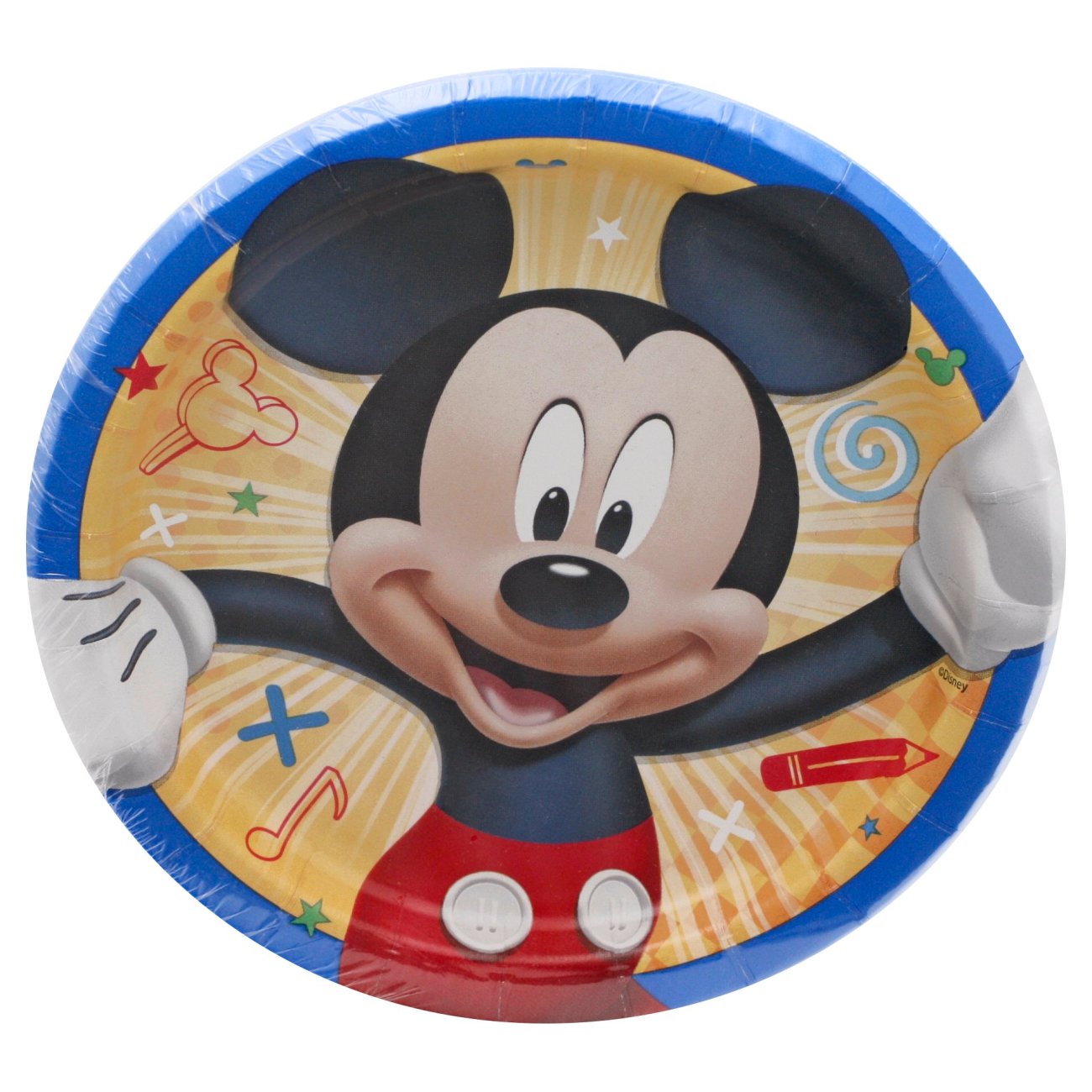 American Greetings Mickey Mouse Square Plate, 7in - Shop Plates & Bowls ...