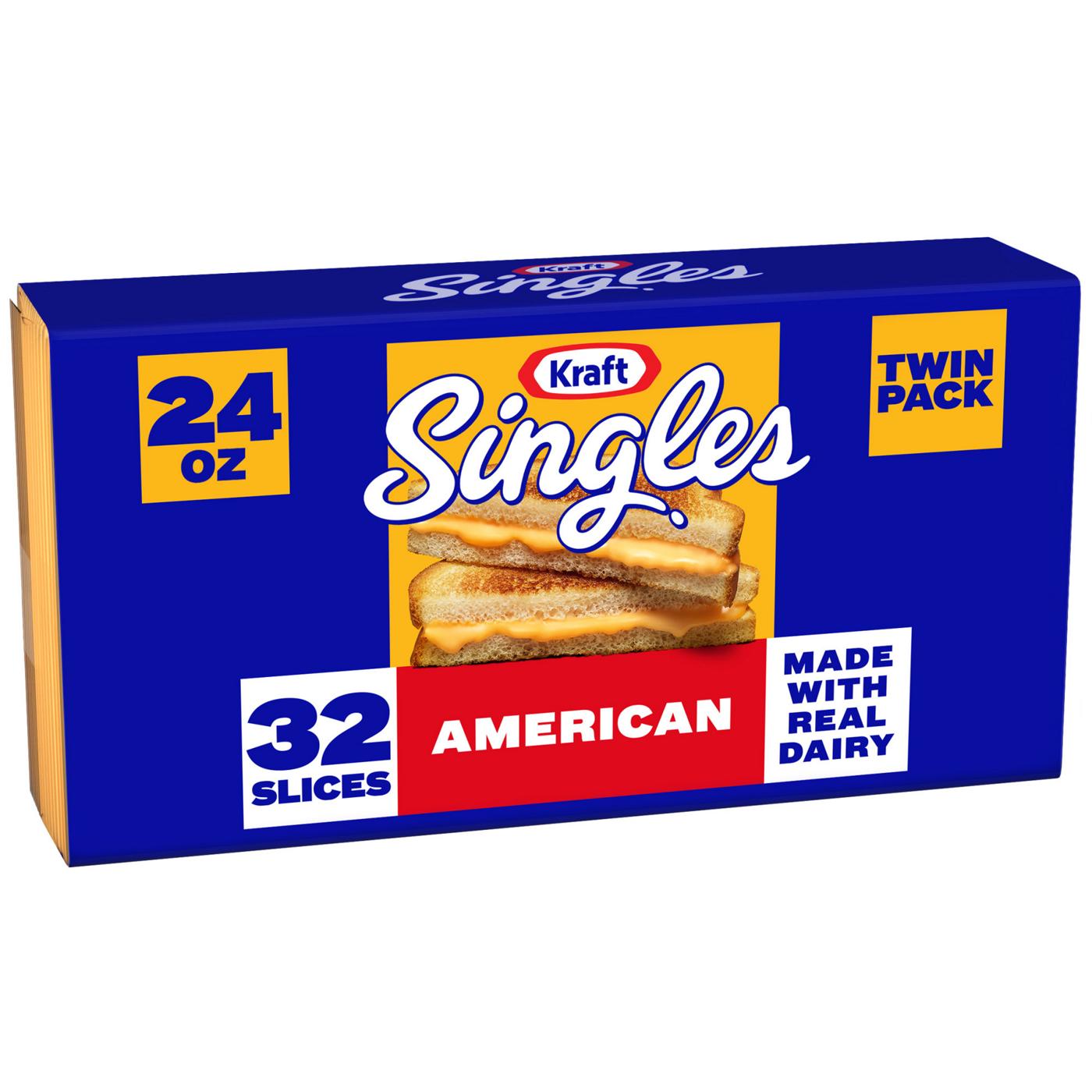 Kraft Singles American Cheese Slices; image 1 of 5
