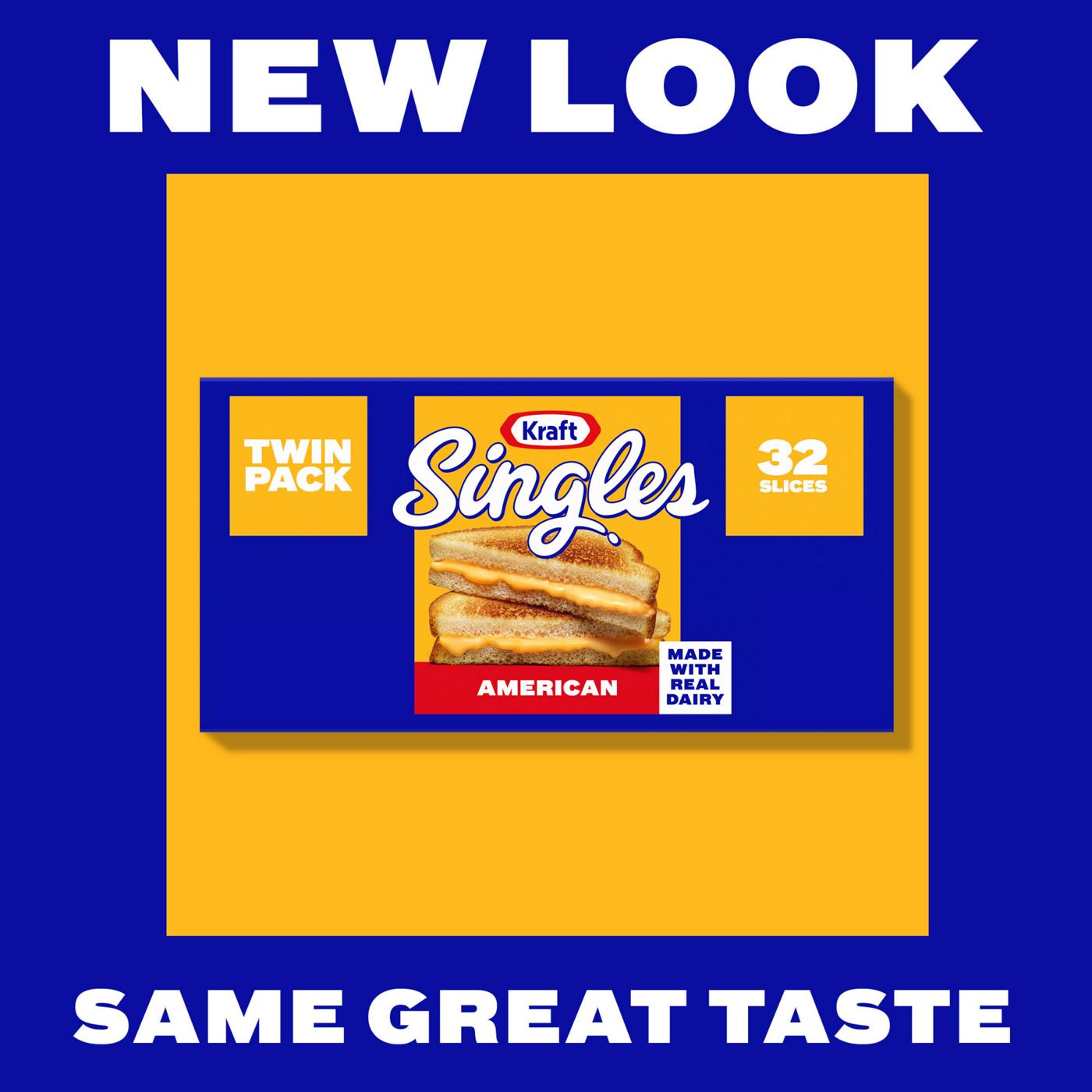 Kraft Singles American Sliced Cheese - Twin Pack, 32 ct; image 3 of 7
