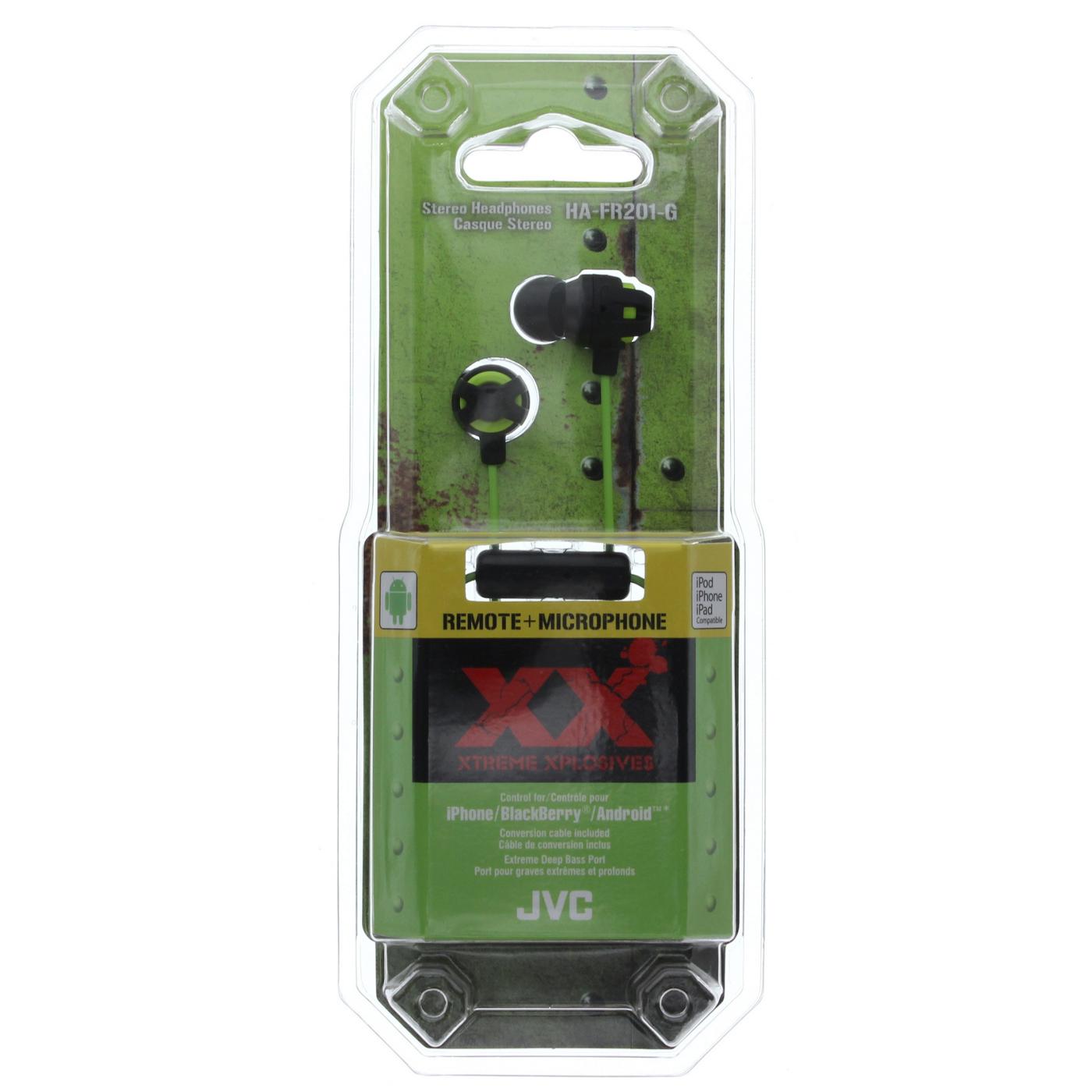 JVC Xtreme Earbuds Green; image 1 of 2