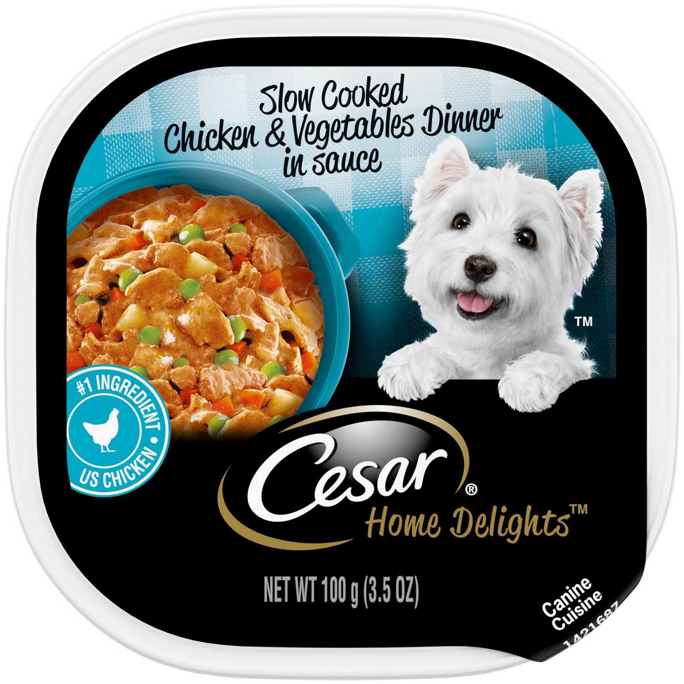 Cesar Home Delights Slow Cooked Chicken & Vegetables Dinner Wet Dog Food; image 1 of 4