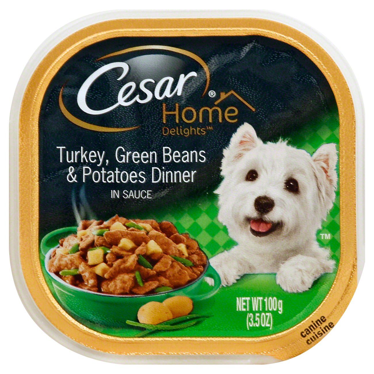 Cesar Home Delights Turkey Green Beans & Potatoes in Sauce Dinner Wet