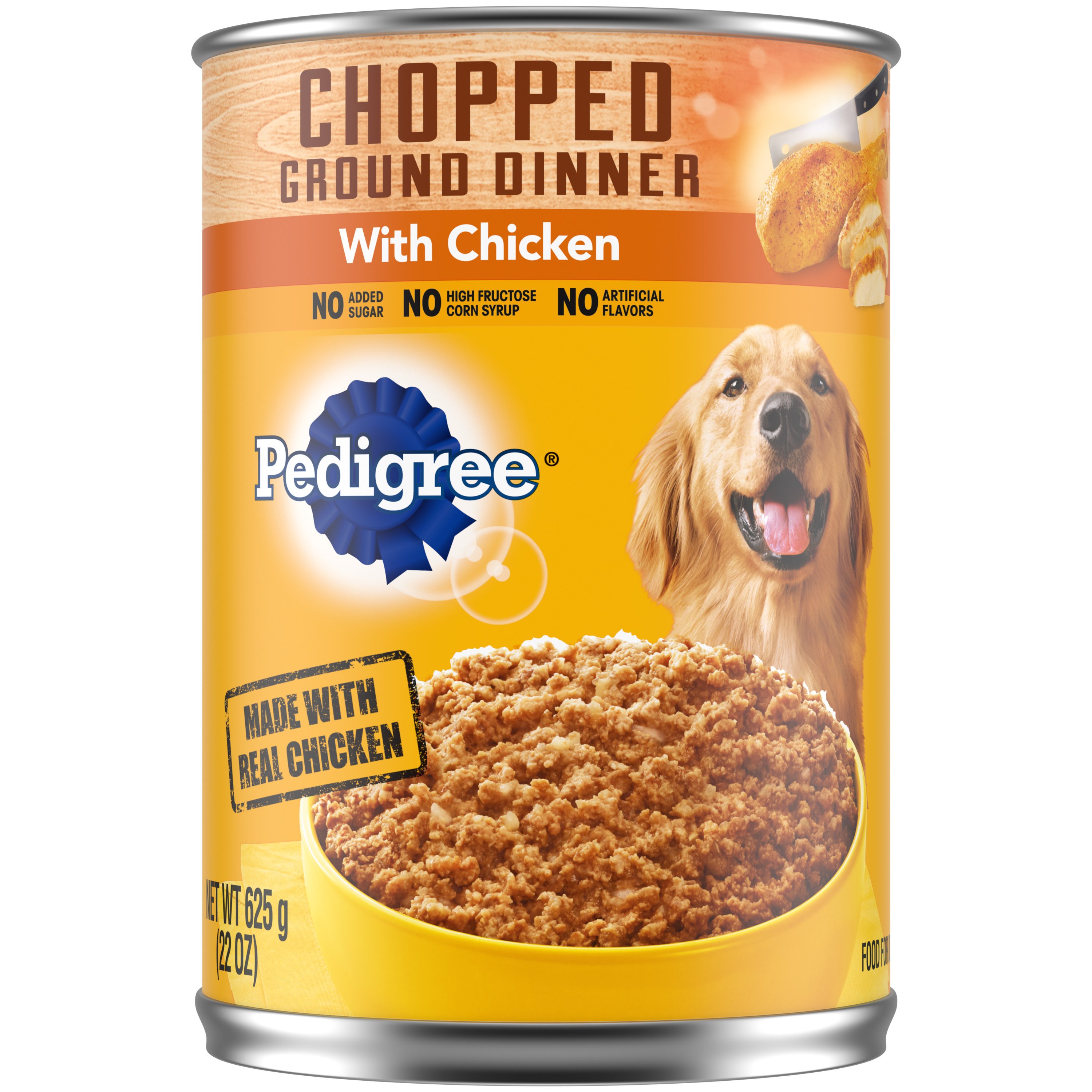 Pedigree Chopped Ground Dinner with Chicken Soft Wet Dog Food