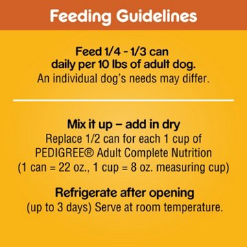 Pedigree Chopped Ground Dinner Adult Canned Soft Wet Dog Food - Chicken