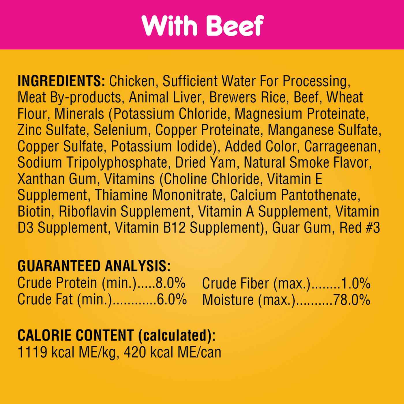 Pedigree Chopped Ground Dinner Filet Mignon & Beef Wet Dog Food Variety Pack; image 3 of 5