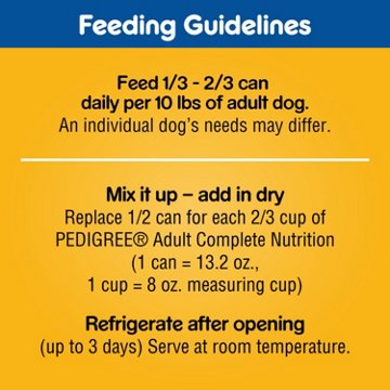Pedigree Chopped Ground Dinner Wet Dog Food - Filet Mignon & Beef