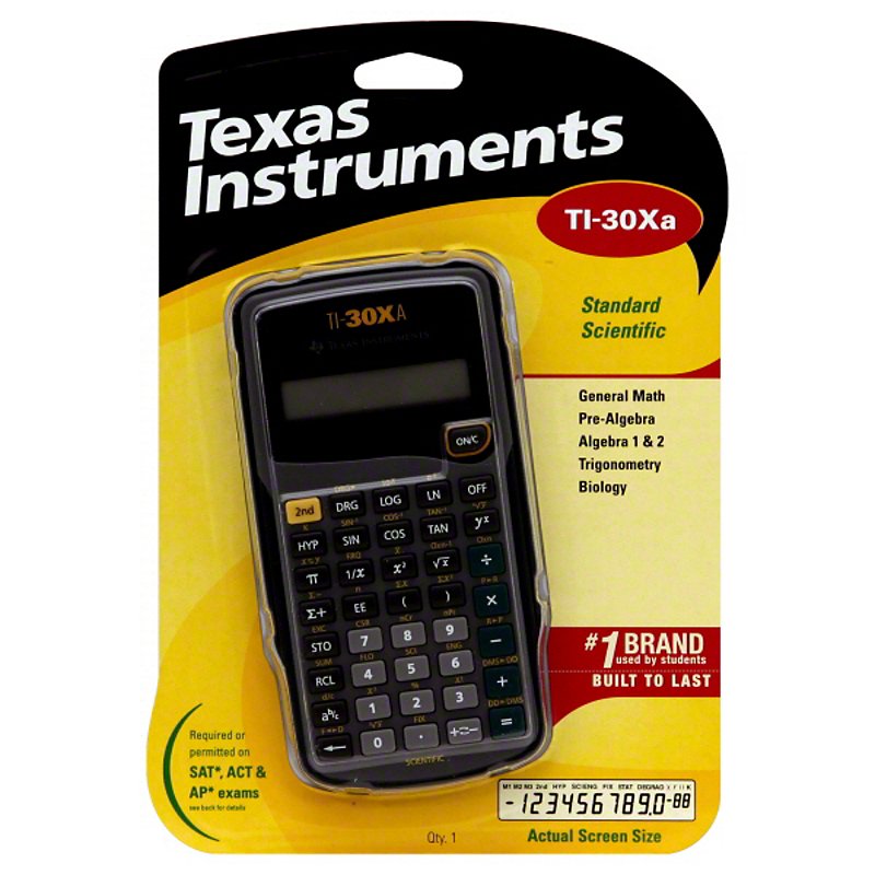 Texas Inst TI-30XA Student Scientific Calculator 