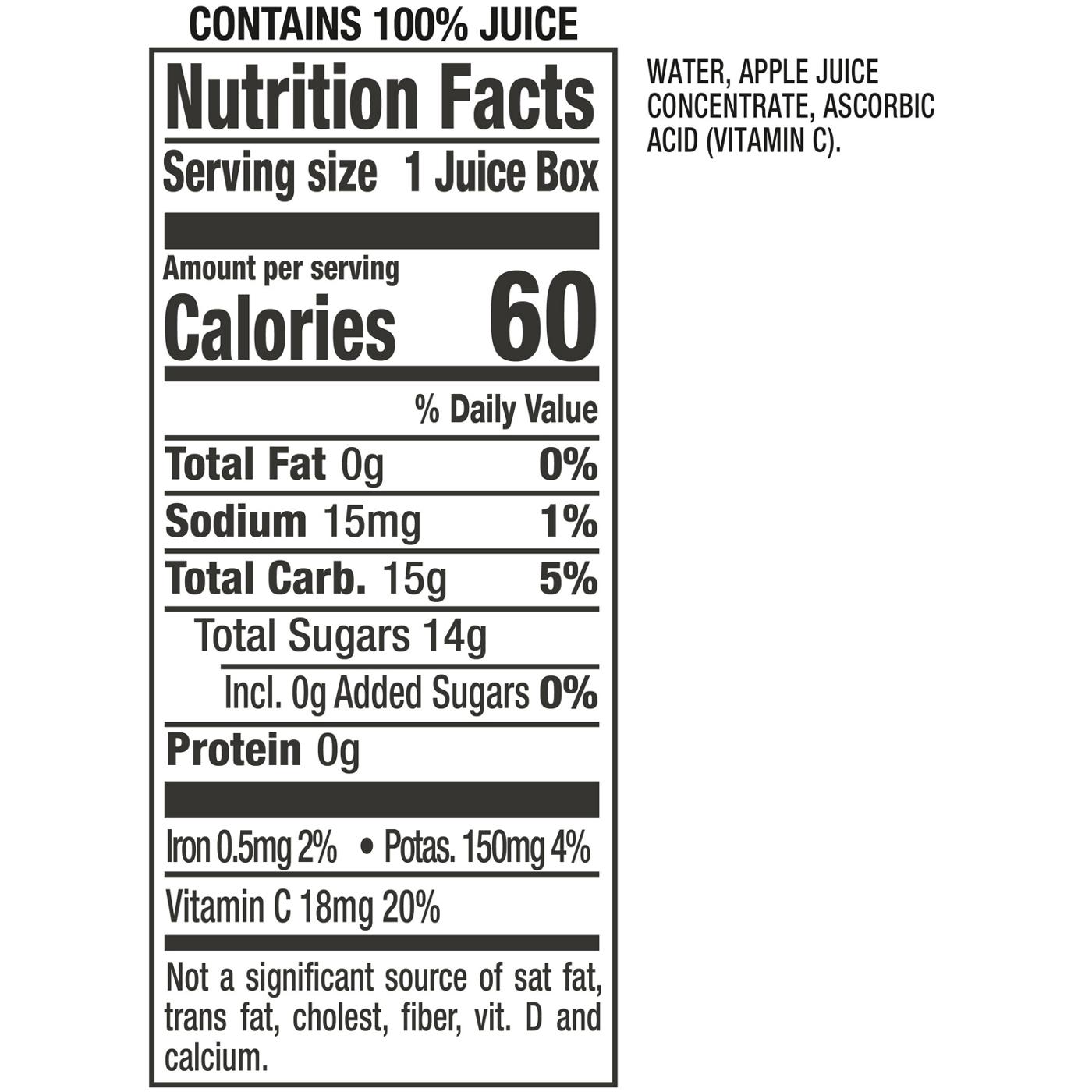 Mott's 100% Original Apple Juice 4 pk Boxes; image 8 of 10