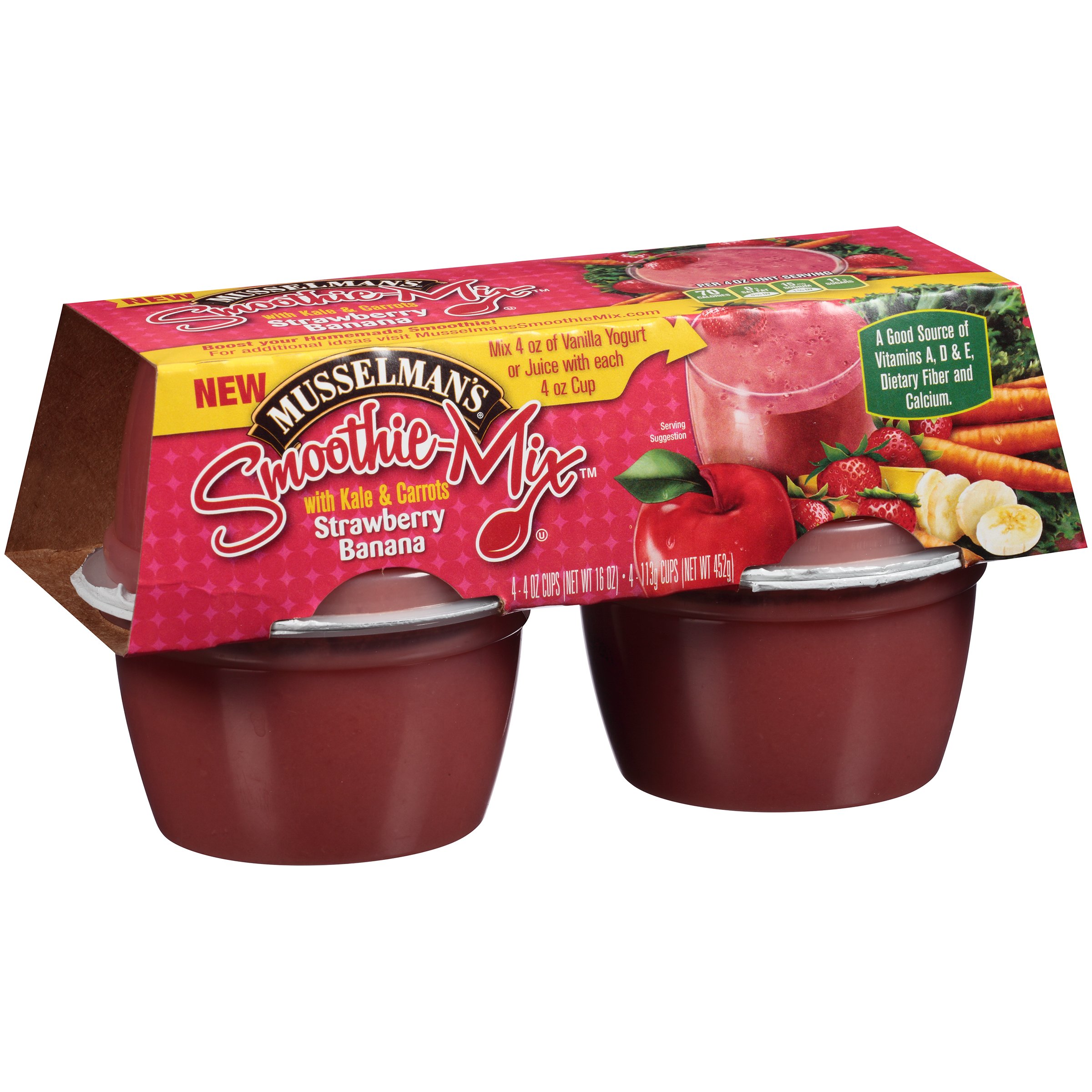 Musselman's Smoothie Mix with Kale & Carrots, Strawberry Banana Shop