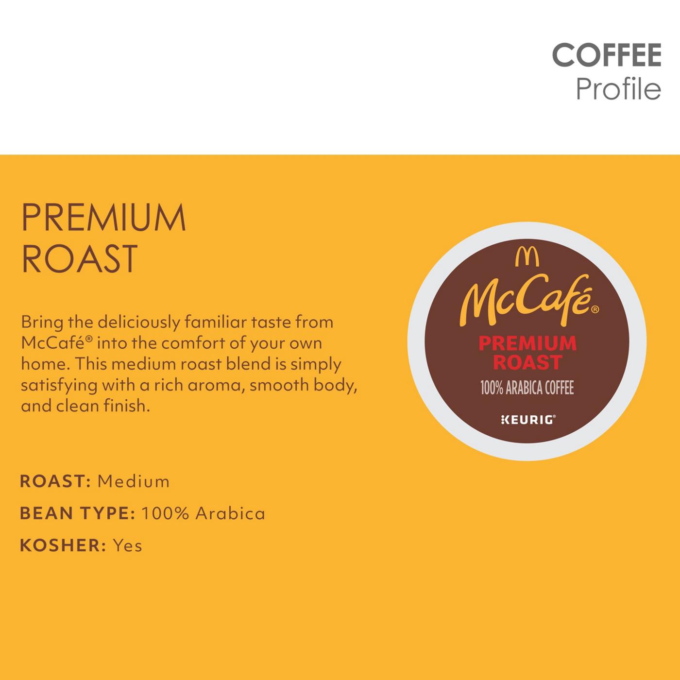McCafe Premium Roast Medium Roast Single Serve Coffee K Cups; image 2 of 11