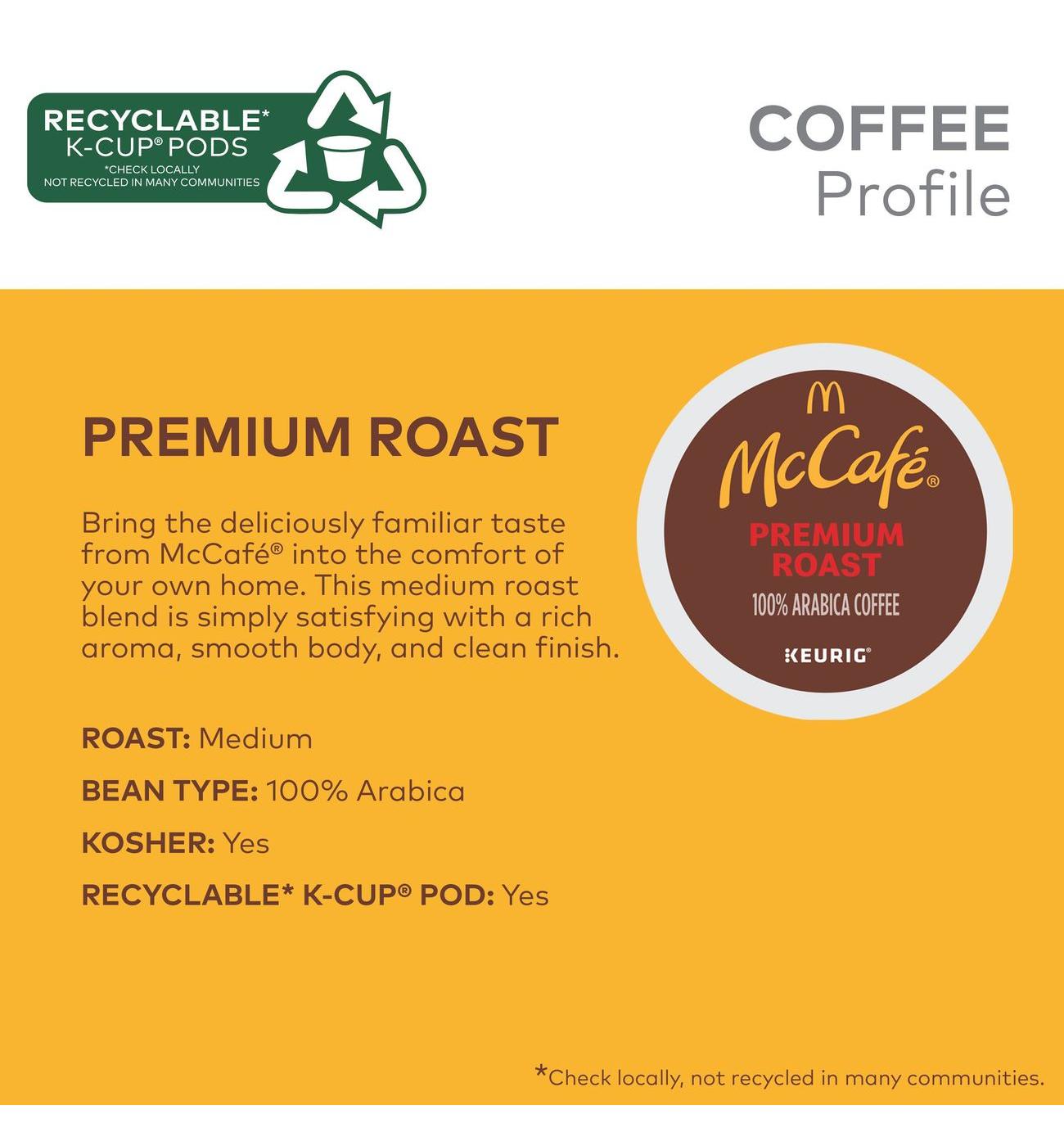McCafe Premium Roast Medium Roast Single Serve Coffee K Cups; image 12 of 16