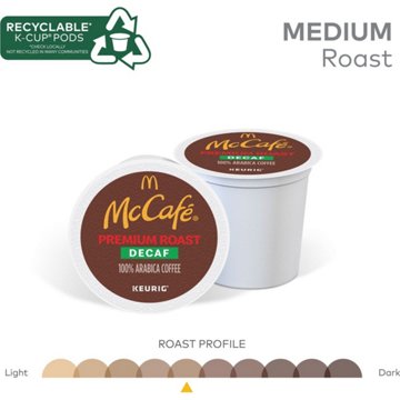 McCafe Premium Roast Decaf Medium Roast Single Serve Coffee K Cups