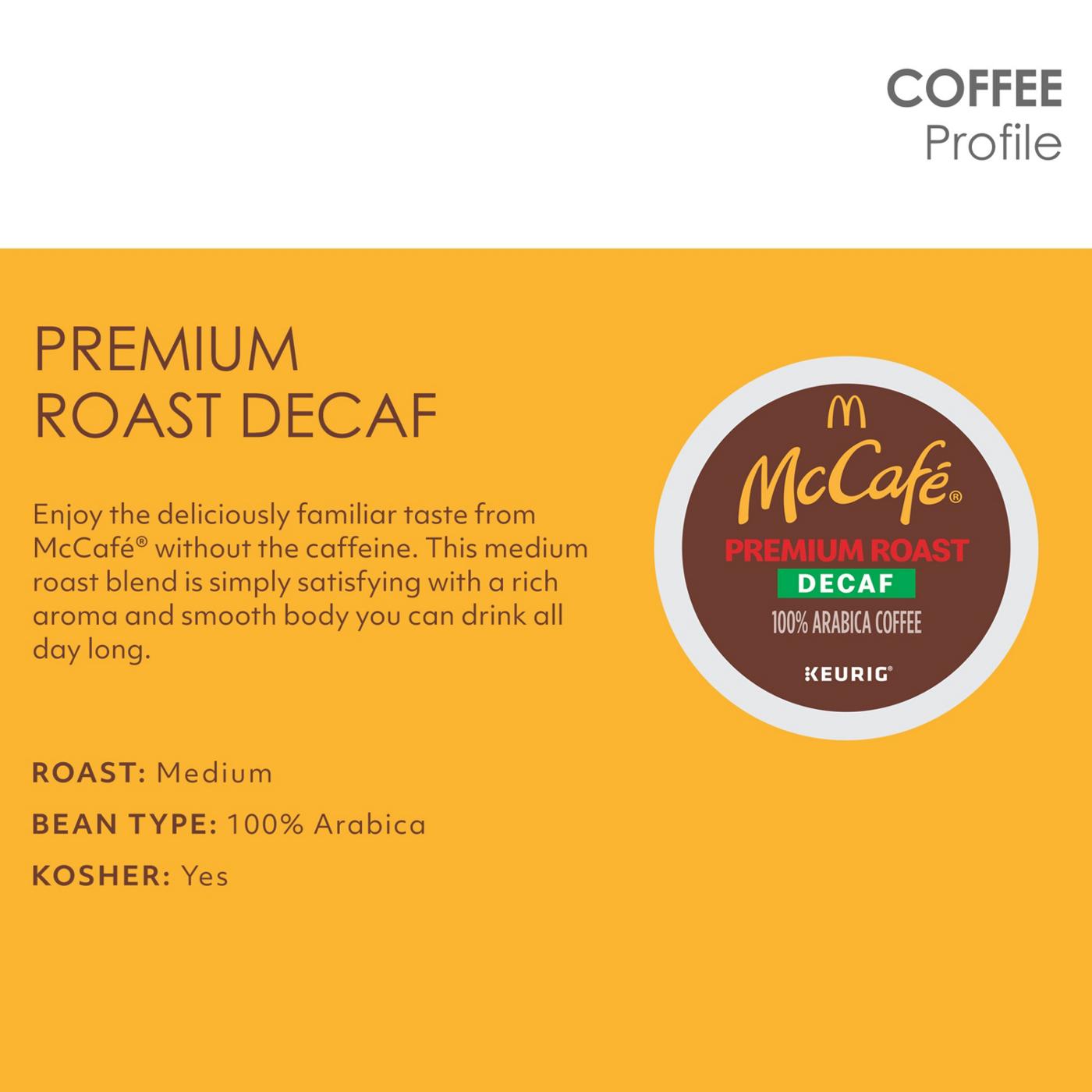 McCafe Premium Roast Decaf Medium Roast Single Serve Coffee K Cups ...