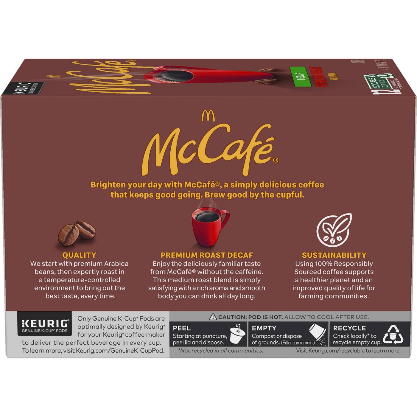 McCafe Premium Roast Decaf Medium Roast Single Serve Coffee K Cups; image 6 of 10