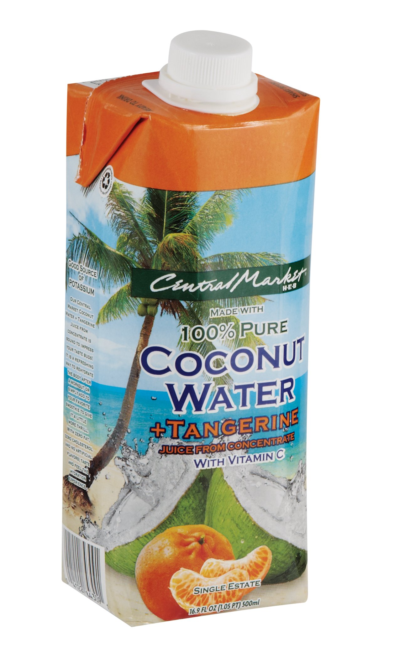 Central Market Tangerine Coconut Water Shop Coconut Water at HEB
