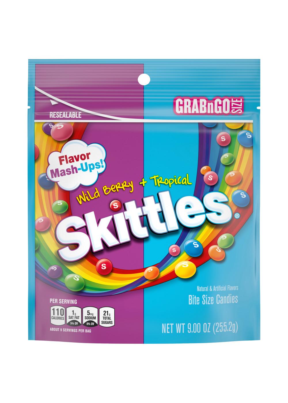 Skittles Wild Berry & Tropical Flavor Mash-Ups - Grab n Go Size; image 3 of 10