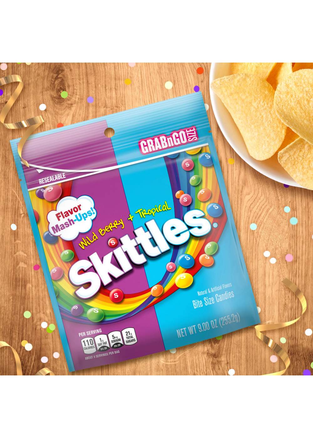 Skittles Wild Berry & Tropical Flavor Mash-Ups - Grab n Go Size; image 8 of 9