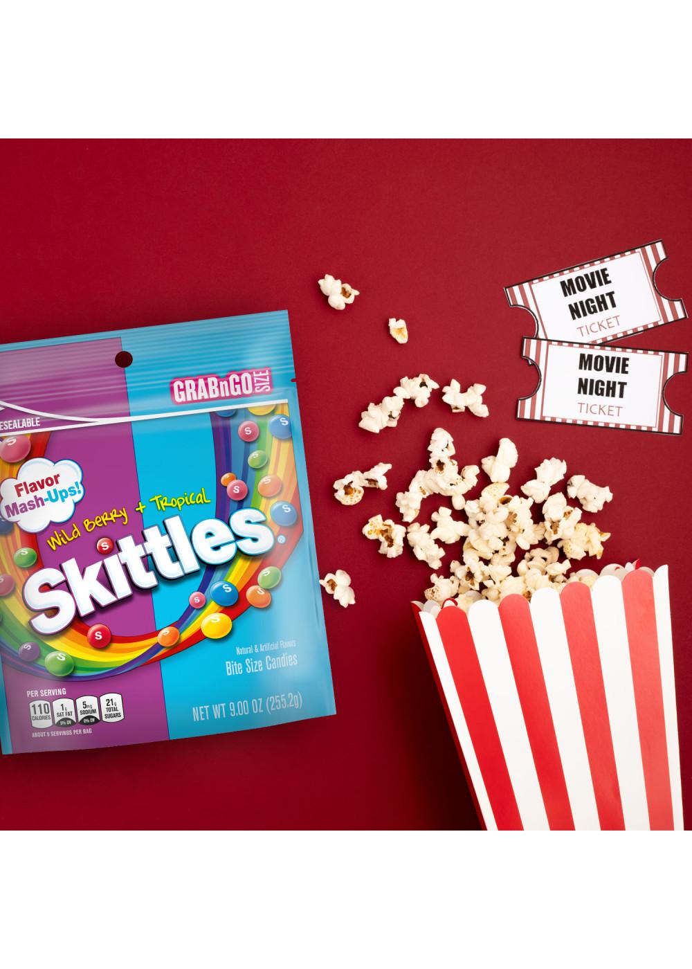 Skittles Wild Berry & Tropical Flavor Mash-Ups - Grab n Go Size; image 9 of 9