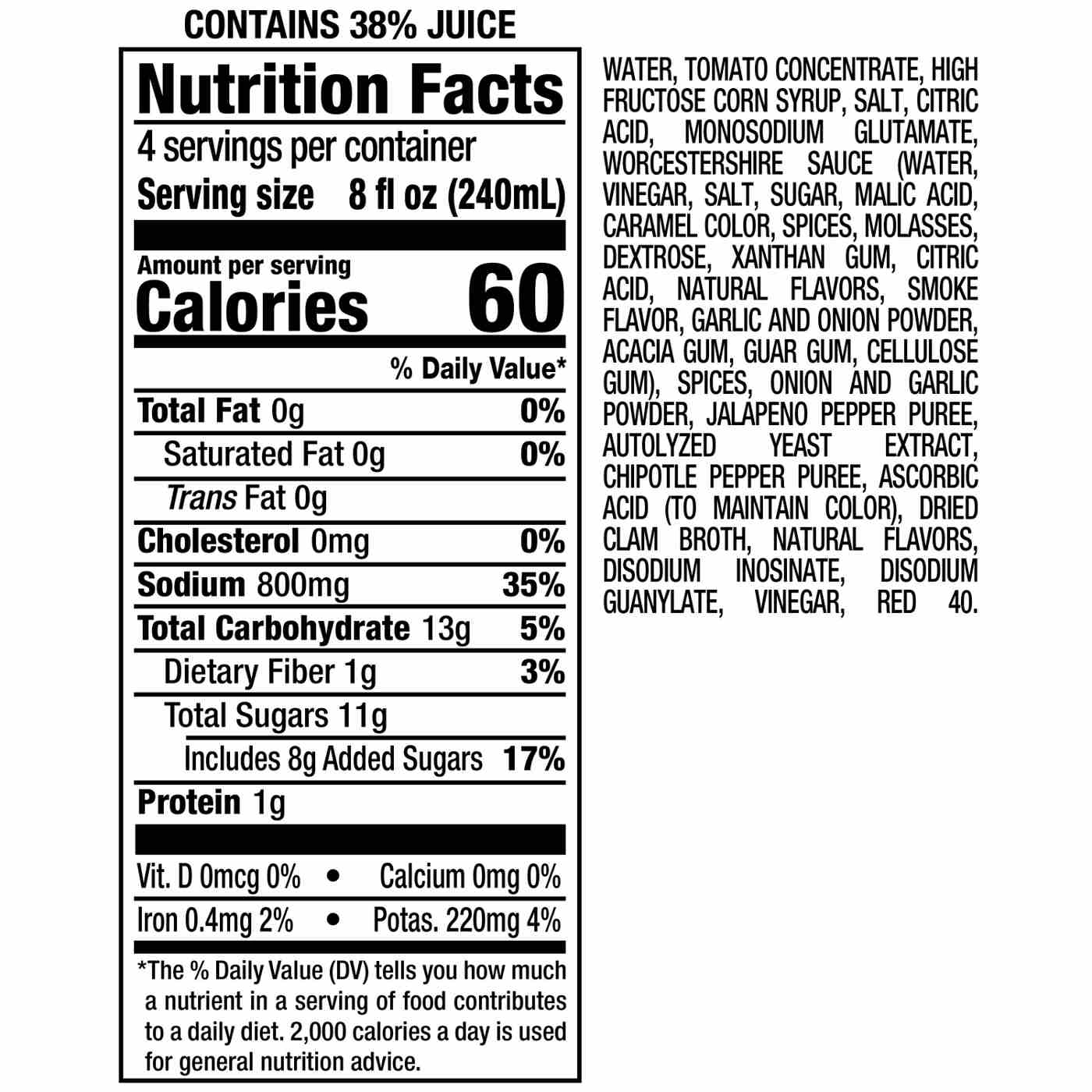 Clamato Michelada Especial Tomato Cocktail Mixer; image 4 of 4