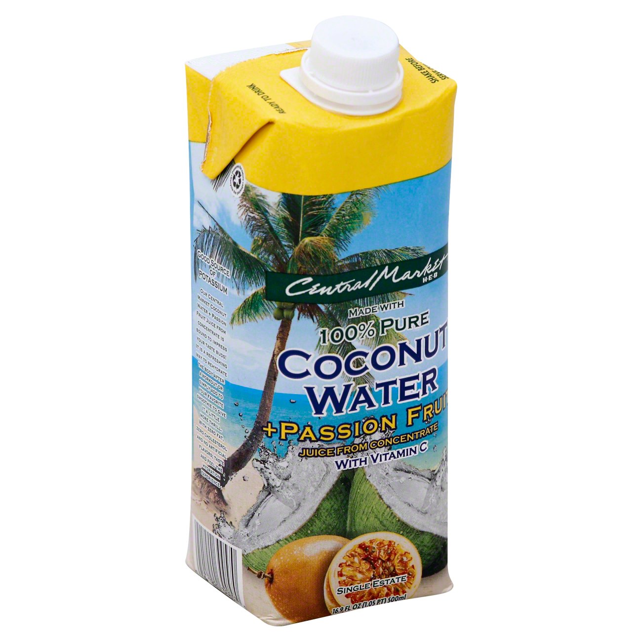 Central Market Passion Fruit Coconut Water Shop Coconut Water at HEB
