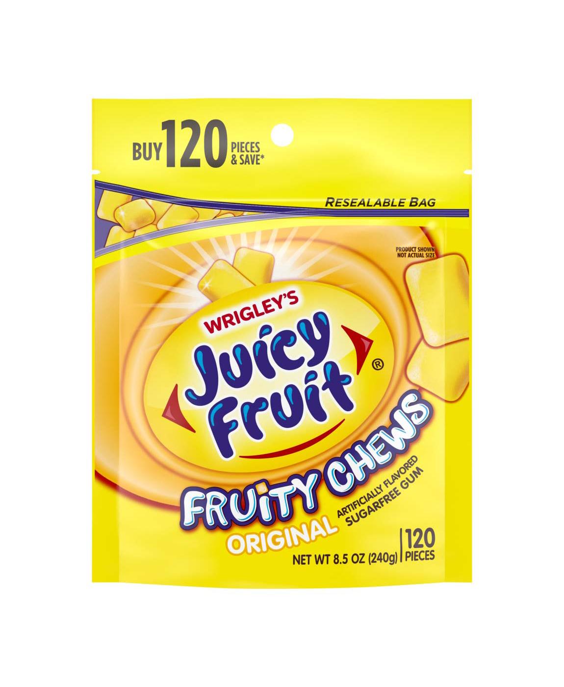 Juicy Fruit Fruity Chews Original Sugarfree; image 1 of 2