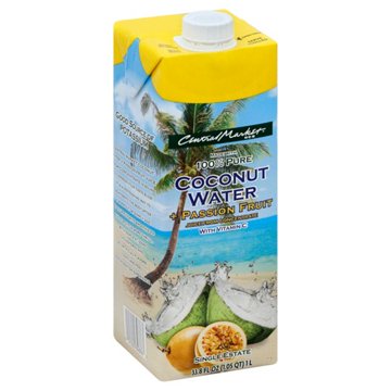 Central Market Passion Fruit Coconut Water, 33.8 oz