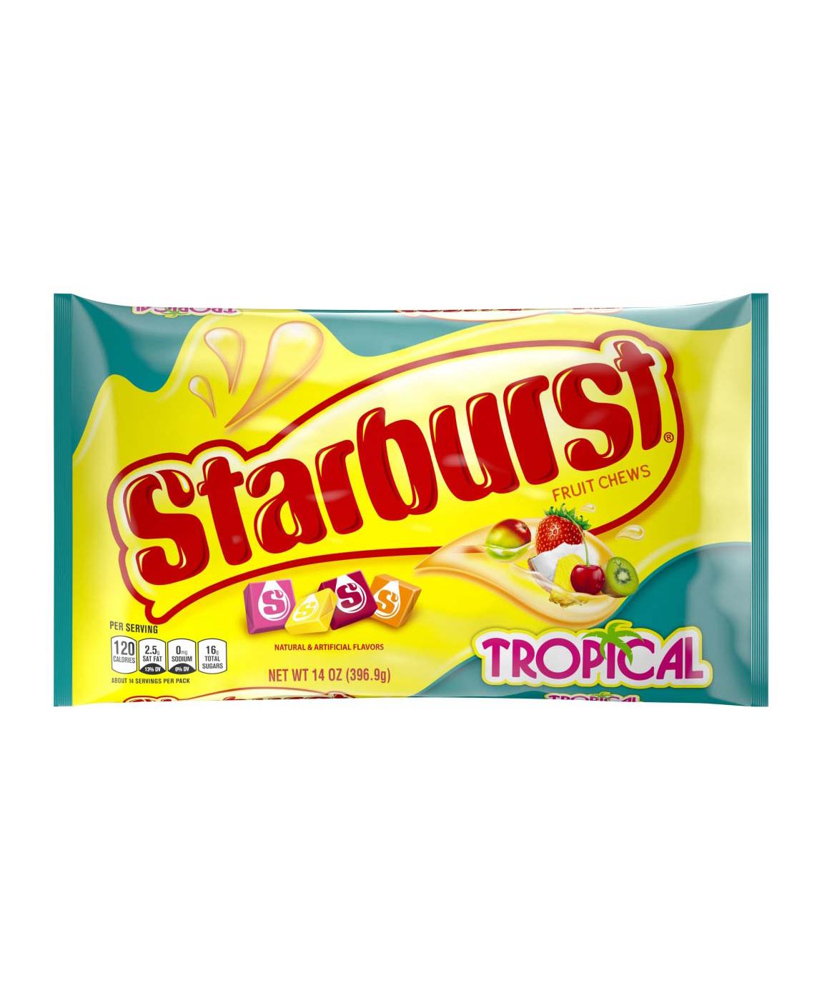 Starburst Tropical Fruit Chews Candy Bag; image 1 of 7