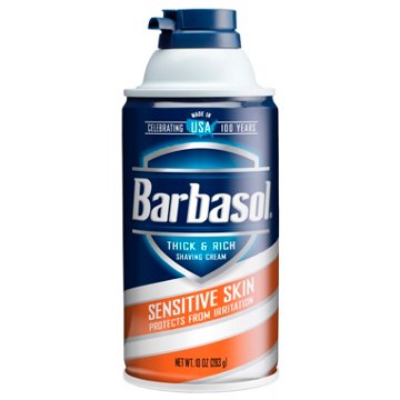 Barbasol Sensitive Skin Shave Cream, 10 oz