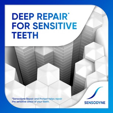 Sensodyne Repair and Protect Whitening Toothpaste, Toothpaste for Sensitive Teeth and Cavity Prevention