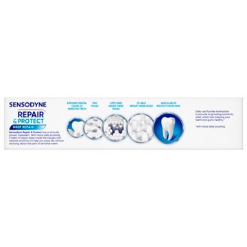 Sensodyne Repair and Protect Whitening Toothpaste, Toothpaste for Sensitive Teeth and Cavity Prevention