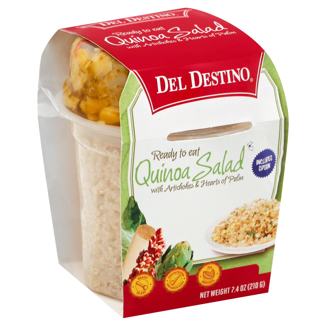 Del Destino Quinoa Salad Artichokes & Hearts of Palm Shop Rice