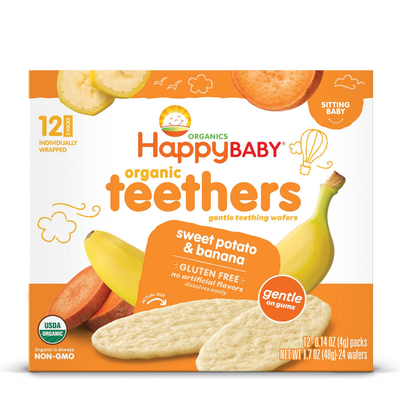 Happy Baby Organics Teethers - Sweet Potato & Banana; image 4 of 8