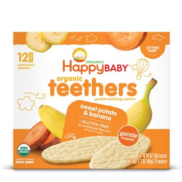 Happy Baby Organics Teethers Sweet Potato & Banana Organic Baby Snack, 1.7 oz