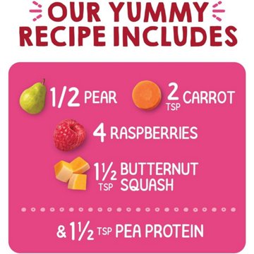 Happy Tot Stage 4 Organic Pears Raspberries Carrots & Butternut Squash  Baby Food Pouch
