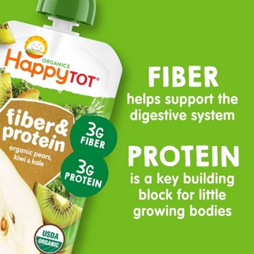 Happy Tot Stage 4 Organic Pears Kiwi & Kale Baby Food Pouch