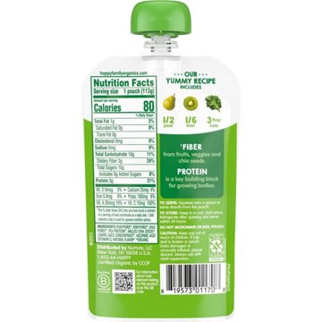Happy Tot Stage 4 Organic Pears Kiwi & Kale Baby Food Pouch