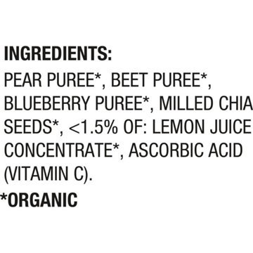 Happy Tot Organics Super Foods Stage Pears Beets & Blueberries Organic Baby Food Pouch