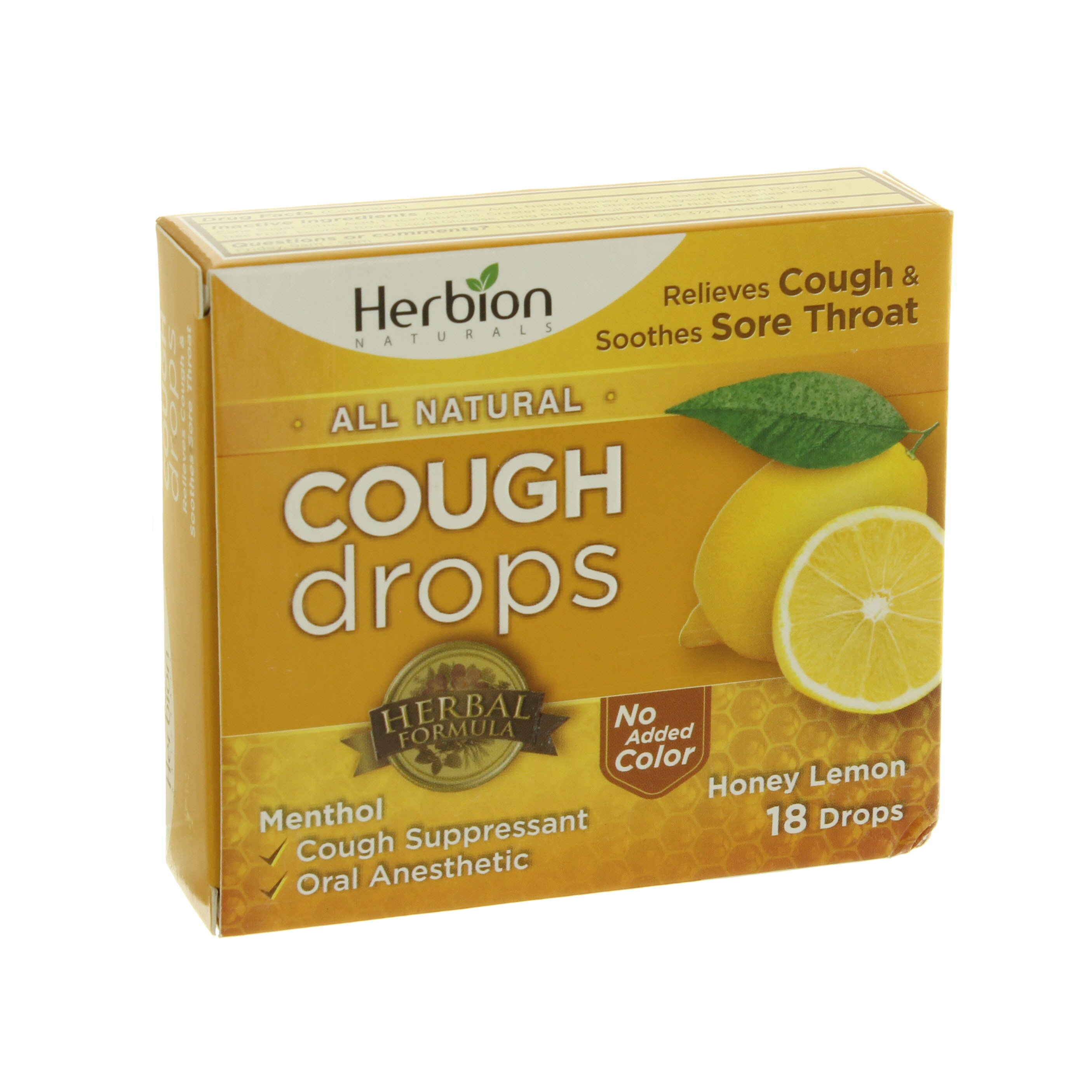 Herbion Naturals Honey Lemon Cough Drops Shop Cough, cold & flu at HEB