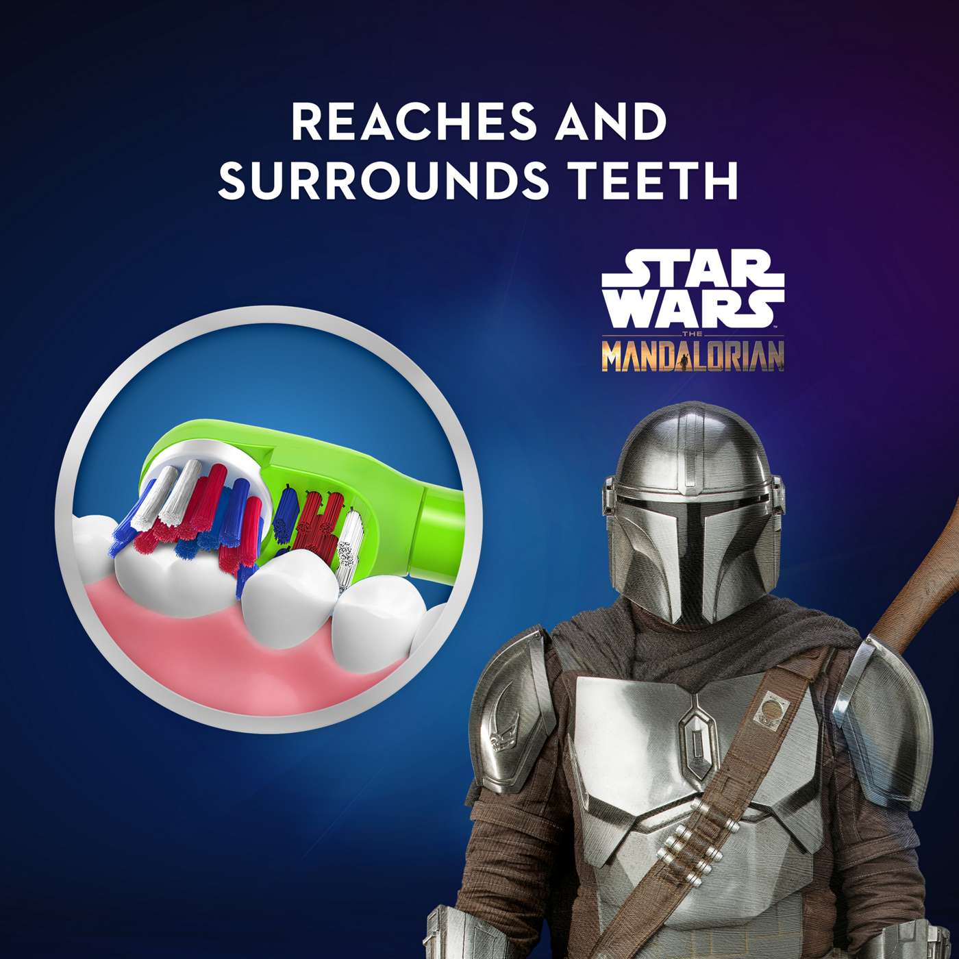 Oral-B Kids Star Wars Mandalorian Battery Power Toothbrush; image 3 of 6