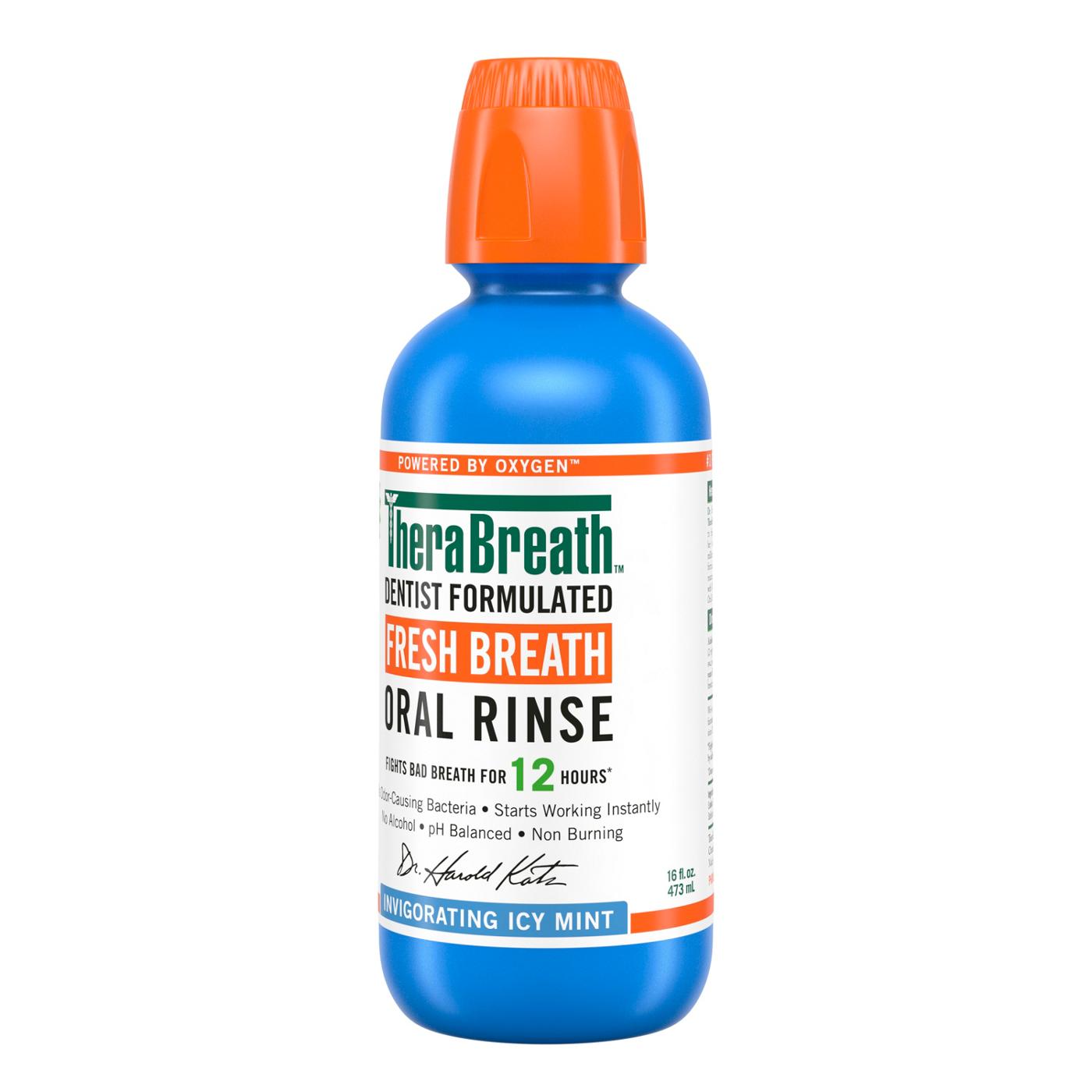 TheraBreath Fresh Breath Oral Rinse - Icy Mint; image 2 of 6