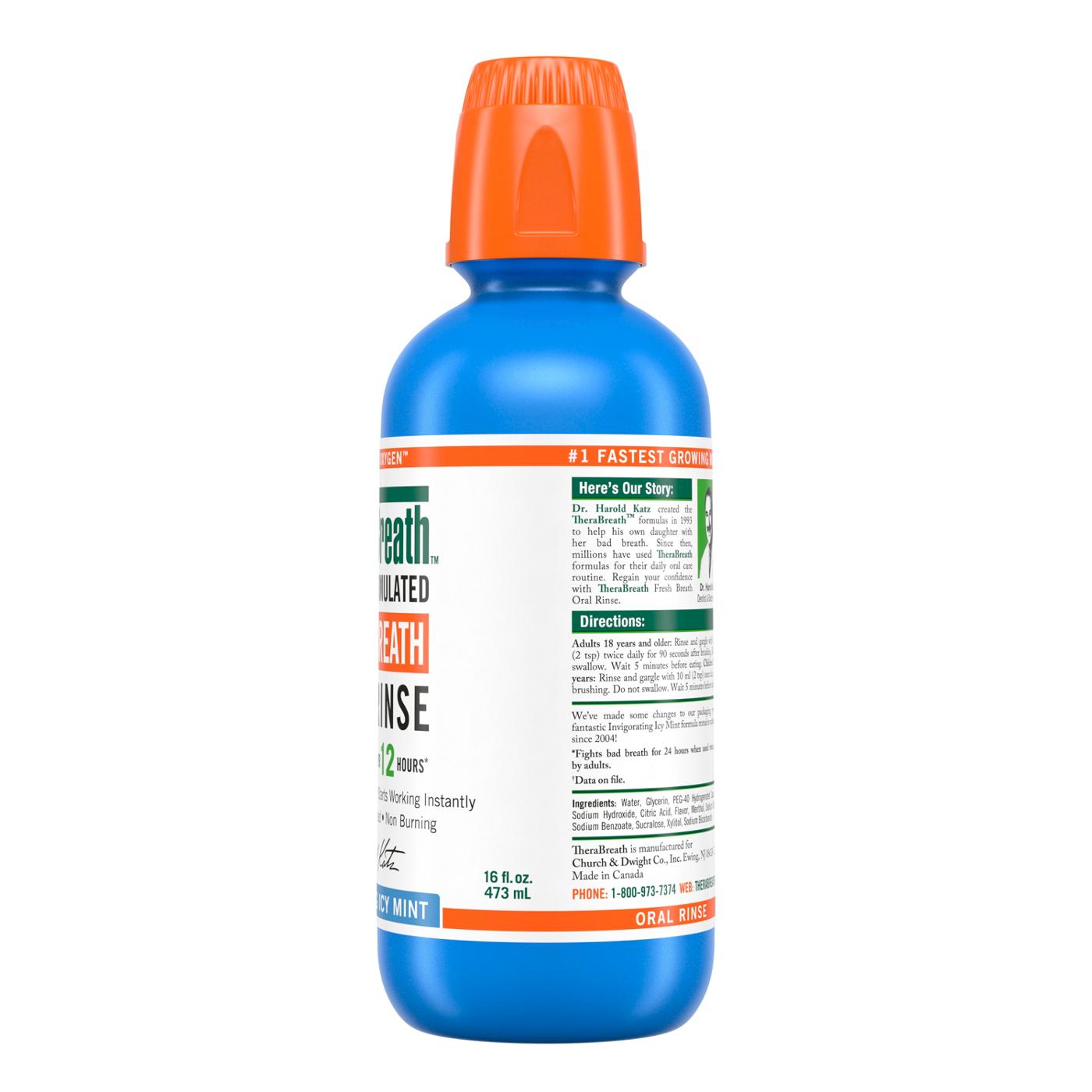 TheraBreath Fresh Breath Oral Rinse - Icy Mint; image 6 of 6