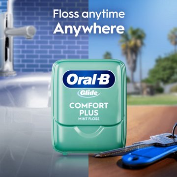 Oral-B Glide Pro-Health Comfort Plus Dental Floss - Mint, 87.4 yd