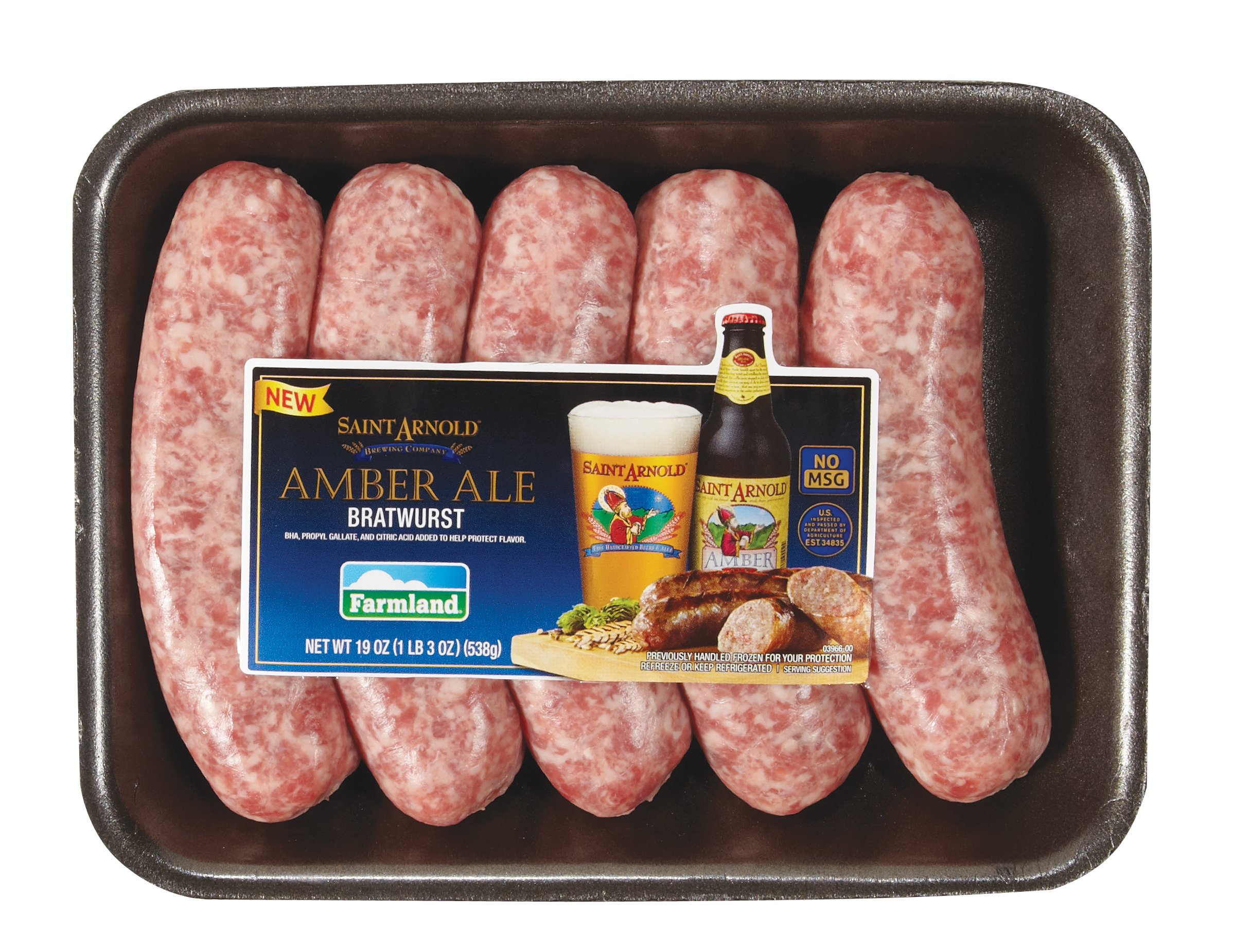 Farmland Saint Arnold Amber Ale Brats Shop Sausage at HEB