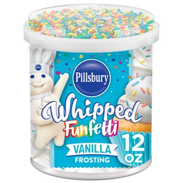 Pillsbury Whipped Funfetti Vanilla Frosting, 12 oz