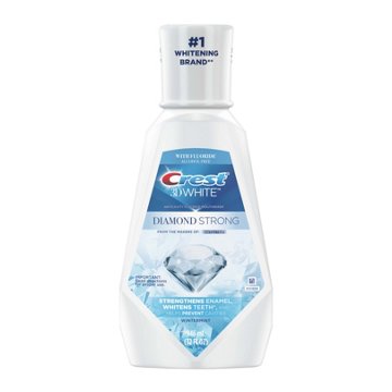 Crest 3D White Diamond Strong Mouthwash - WinterMint, 32 oz