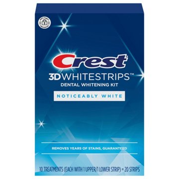 Crest 3D Whitestrips Dental Whitening Kit, 10 ct