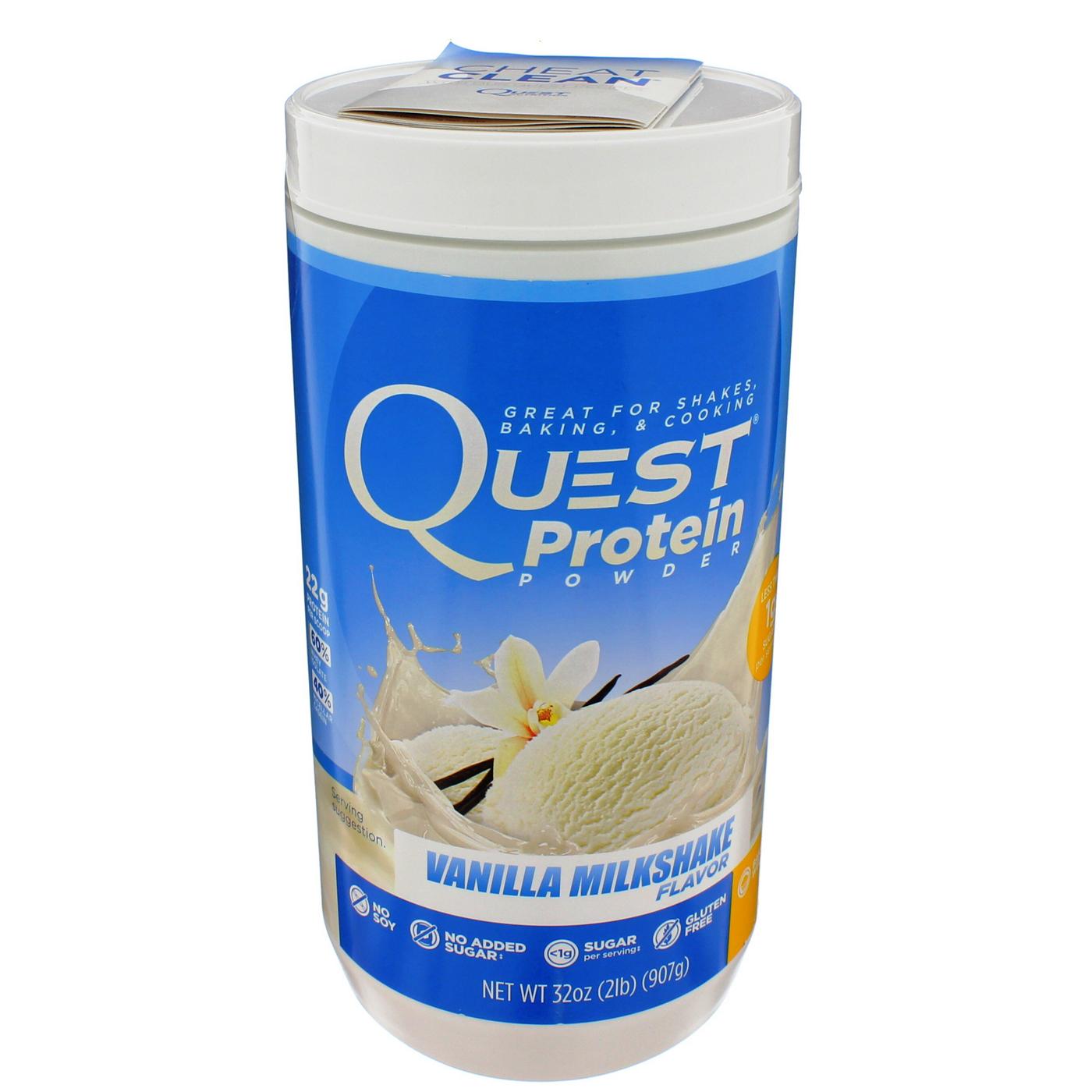 Quest Protein Powder, Vanilla Milkshake Flavor; image 1 of 2