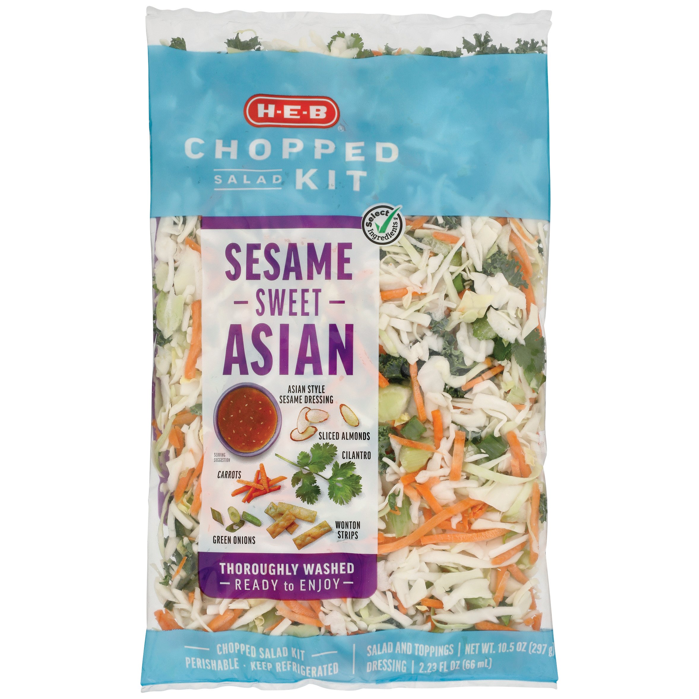H-E-B Chopped Salad Kit - Sesame Sweet Asian - Shop Salads at